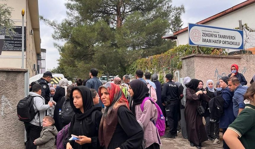 Kahramanmaraş’ta okulda koku paniği: 20 öğrenci hastaneye kaldırıldı