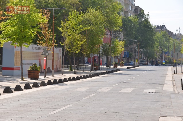 Kahramanmaraş'ta sokağa çıkma yasağında Trabzon Caddesi