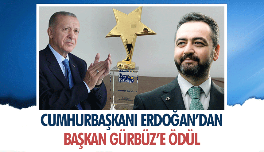 Cumhurbaşkanı Erdoğan’dan Başkan Gürbüz’e Ödül