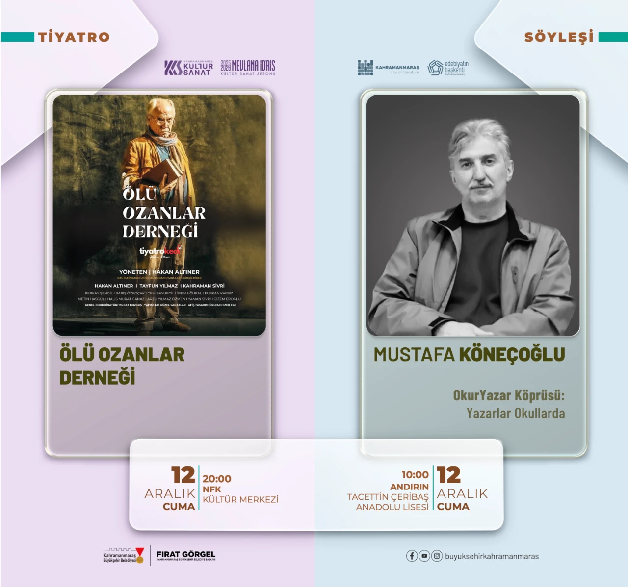 Sanat Dolu Bir Aralık Başlıyor İşte Kahramanmaraş’ın Kültür Takvimi (3)