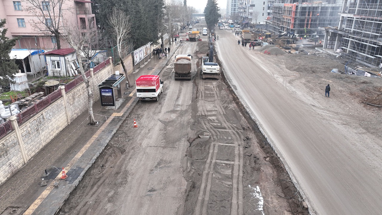 Azerbaycan Bulvarı’nda Altyapının Ardından Asfalt Hazırlığı