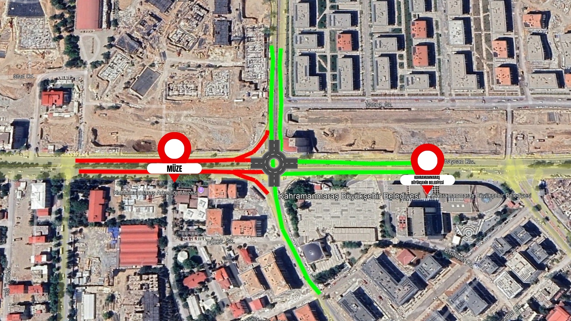 Kahramanmaraş’ta Azerbaycan Bulvarı trafiğe kapatılacak