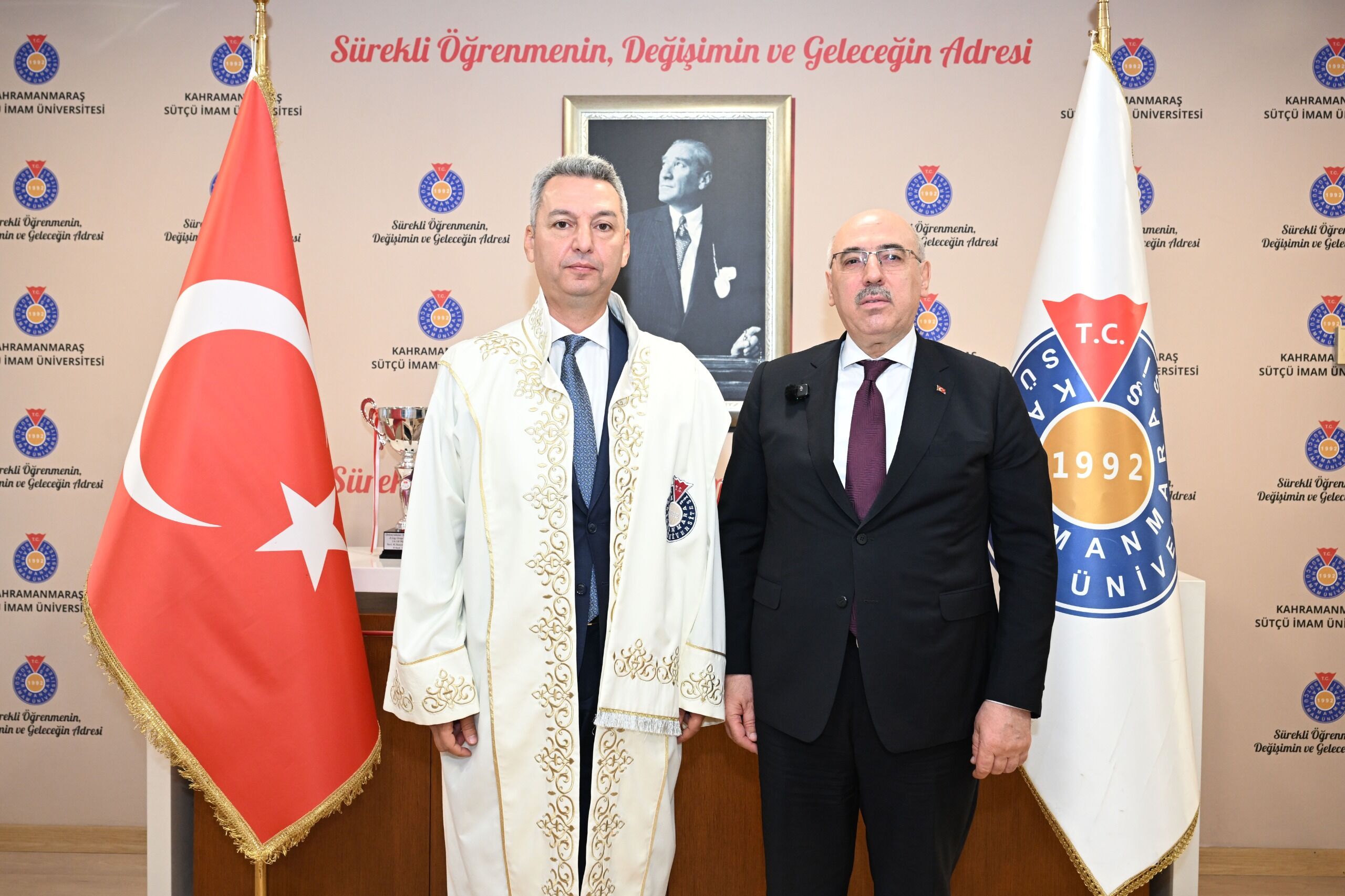 KSÜ’de Rektörlük Devir Teslim Töreni Gerçekleştirildi