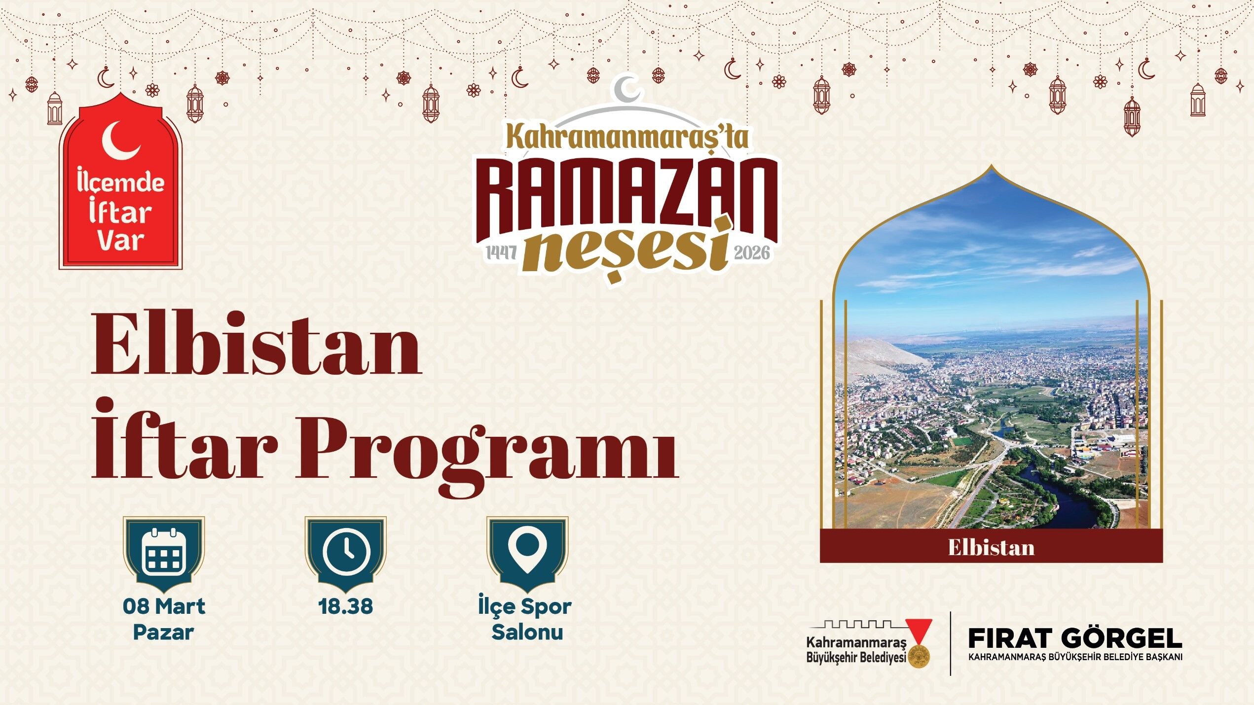 Büyükşehir’in Gönül Sofrası 8 Mart’ta Elbistan’da Kurulacak