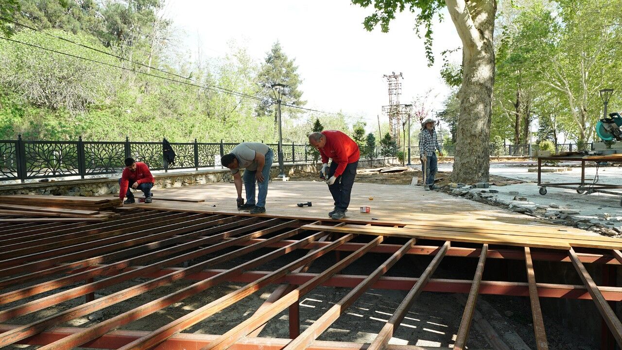 Çınaraltı Sosyal Tesisleri’nde Son Hazırlıklar Yapılıyor