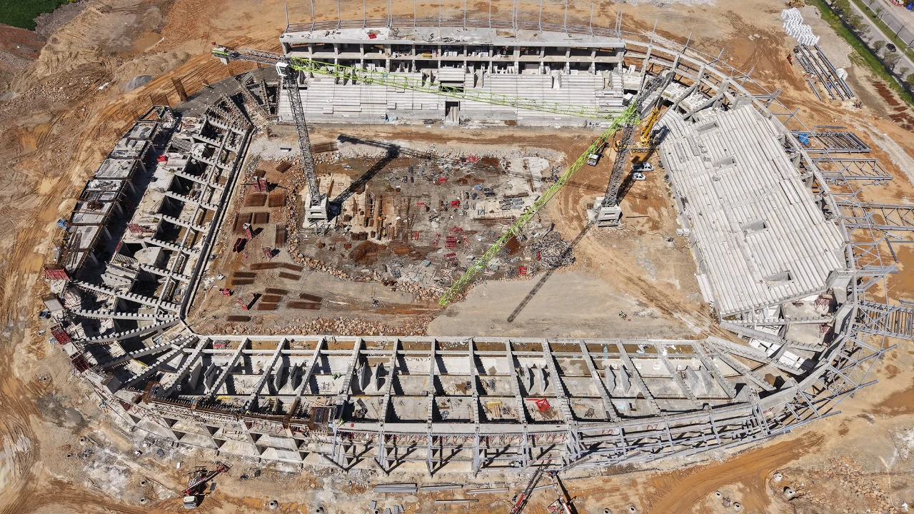 Kahramanmaraş'ın 2 Milyar Tl'lik Yeni Stadyumu Yükseliyor! (9)