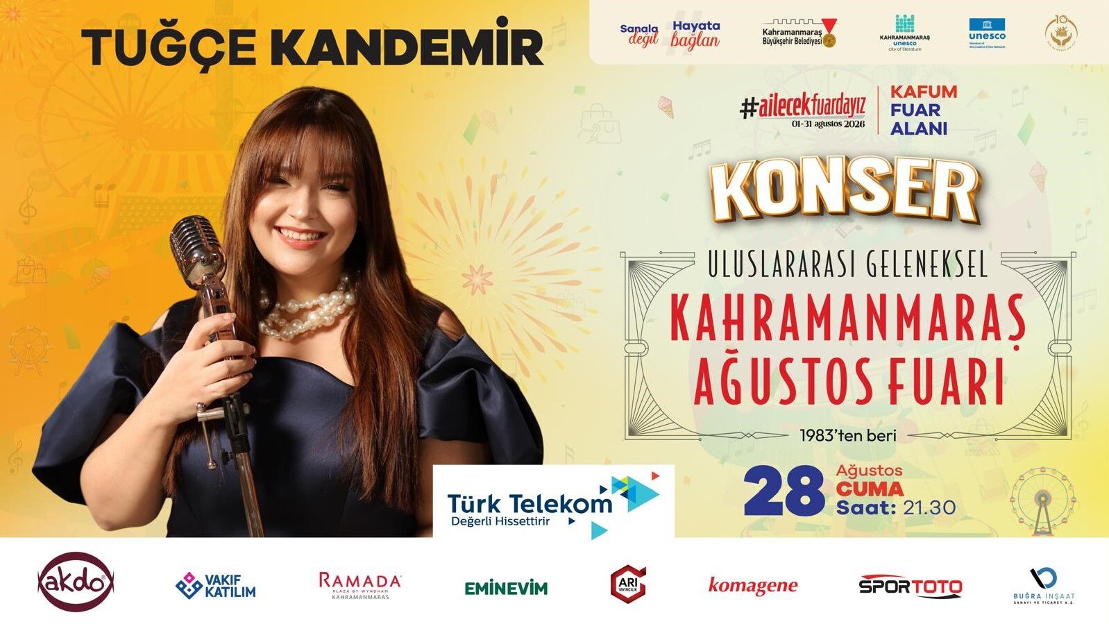 Kahramanmaraş'ta Sahne Sırası Tuğçe Kandemir'de