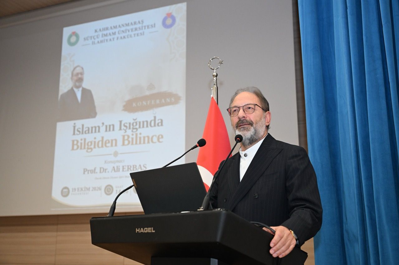 Ali Erbaş, KSÜ’de “İslam’ın Işığında Bilgiden Bilince” Konferansı Verdi