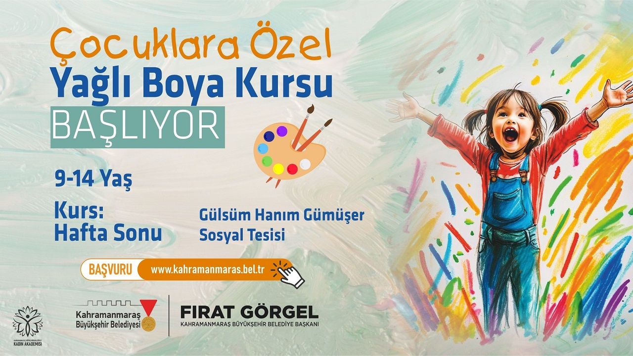 Büyükşehir’den Çocuklara Özel Yağlı Boya Kursu